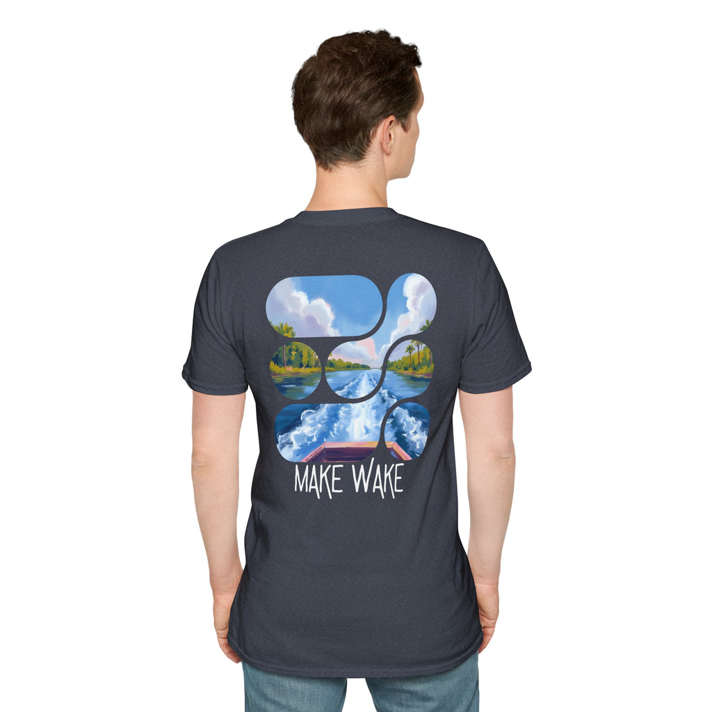 Make Wake – Unisex Tee (Heather Navy)